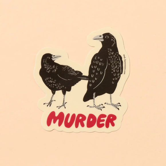 Crow Murder Sticker