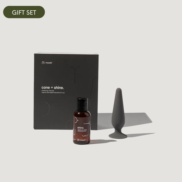 Cone + Shine - Small Plug & Lubricant Gift Set by maude