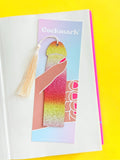 Glitter Wood Cockmark Bookmarks