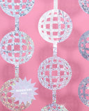 Disco Ball Foil Curtain, Bach Party, Bday Decor, Groovy 70s