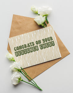 'Congrats on Your Designer Chest' Top Surgery Card