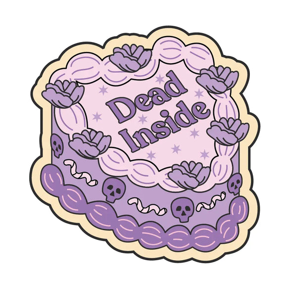 'Dead Inside' Cake Sticker