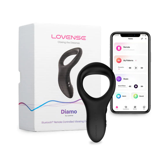 Lovense Diamo Bluetooth Remote-Controlled Vibrating C-ring