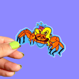 Fab Crab Vinyl Sticker