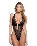 Fever Dream Black Chantilly Lace Teddy