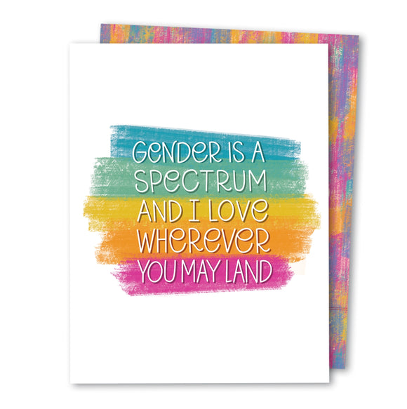 'Gender Is A Spectrum' Card