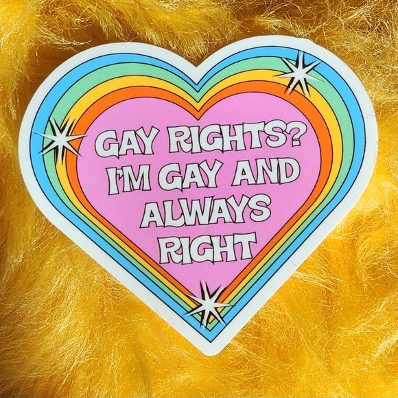 'Gay Rights?' Sticker