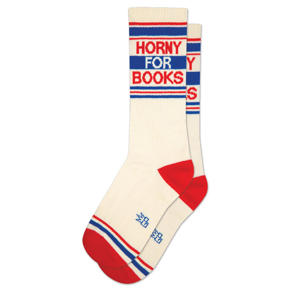 'Horny For Books' Gym Socks