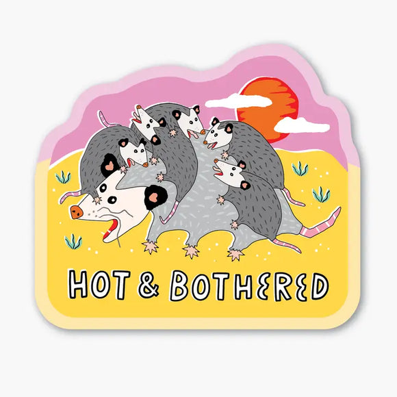 'Hot & Bothered' Possums Sticker