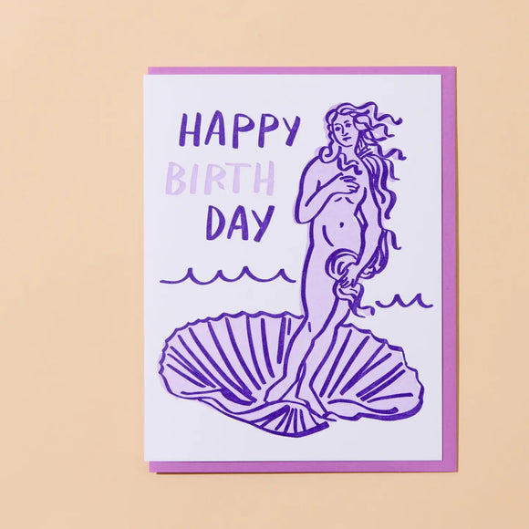 'Birth (of Venus) Day' Birthday Card