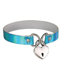 PVC Collar With Heart Lock & Key