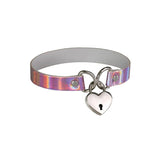 PVC Collar With Heart Lock & Key