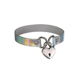 PVC Collar With Heart Lock & Key