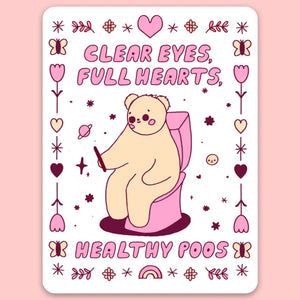 'Healthy Poos' Sticker