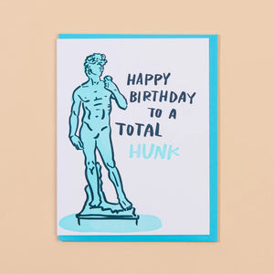 'Happy Birthday, Hunk' David Statue Card