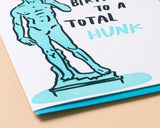 'Happy Birthday, Hunk' David Statue Card