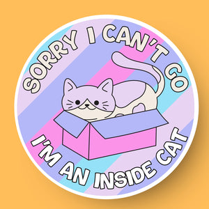 'Inside Cat' Sticker