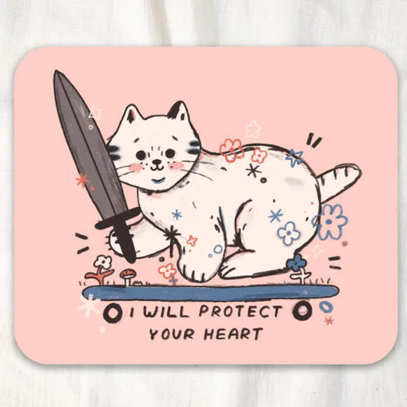 'I Will Protect You' Cat Sticker