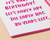 'Thirty Years' Apocalypse Birthday Card