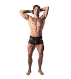 Genderfluid Lucifer Black Lace Cutout Shorts