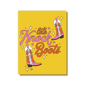 'Let's Knock Boots' Card