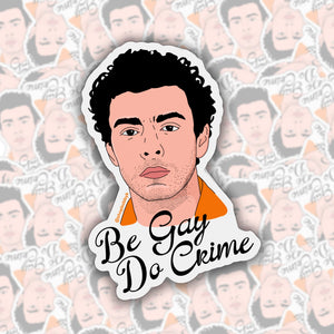 'Be Gay Do Crime' Luigi Sticker