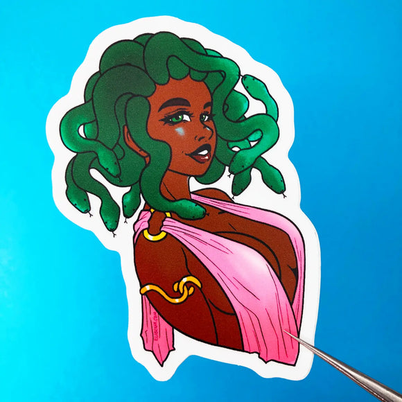 Pin Up Medusa Sticker