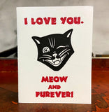 'Meow and Furever' Card