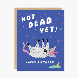 'Not Dead Yet' Birthday Possum Card
