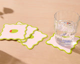 Crudite Letterpress Vellum Coasters (4pk)