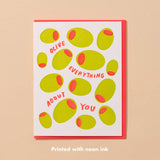 'Olive Everything About You' Card