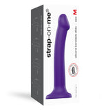 Bendable Dual-Density Purple Silicone Suction Cup Dildo
