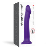 Bendable Dual-Density Purple Silicone Suction Cup Dildo