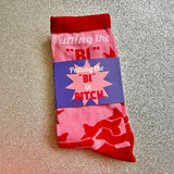 'Putting the Bi in Bitch' Socks