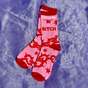 'Putting the Bi in Bitch' Socks