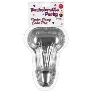 Disposable Pecker Party Cake Pan Small - Pack of 6 (Bachelorette)