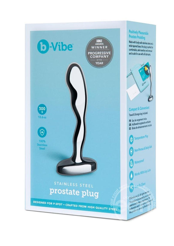 Stainless Steel Prostate Plug by B-Vibe