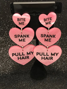 'Good Time' Acrylic Earrings by Madame Whiskers