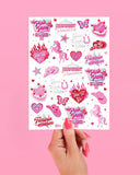 'Pink Pony Club' Bachelorette Temporary Tattoos