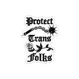 Protect Trans Folks/Kids Solid Sticker