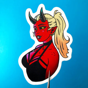 Pin Up Demon Sticker