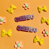 'Queerdo' Rhinestone Hair Clip Set