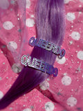 'Queerdo' Rhinestone Hair Clip Set