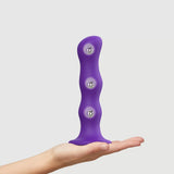Rolling Balls Dildo - Purple by Strap-On-Me