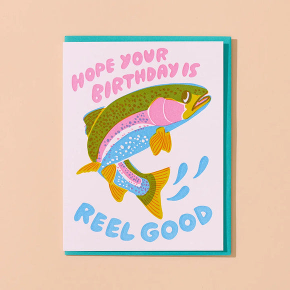 'Reel Good' Trout Fish Birthday