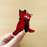 Hugging Red Pandas Sticker