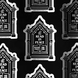 "Read in Peace" Matte Metallic Bookish Sticker