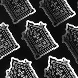 "Read in Peace" Matte Metallic Bookish Sticker
