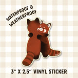 Hugging Red Pandas Sticker