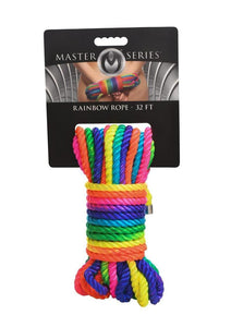 Rainbow Nylon Bondage Rope - 32ft